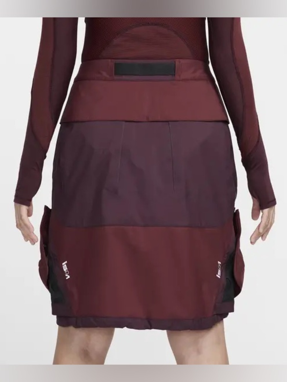 NWT Nike Ispa Skirt S Burgundy - Picture 2 of 8